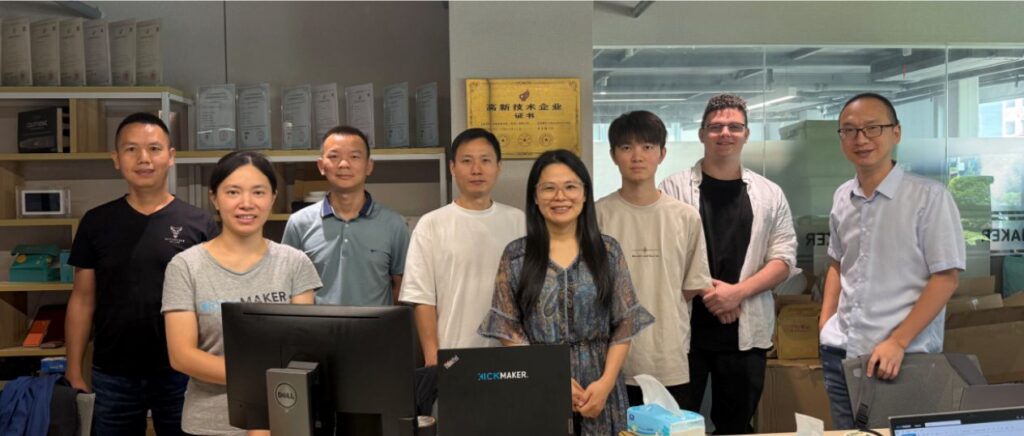 Kickmaker's chinese team. Hardware and industialization.