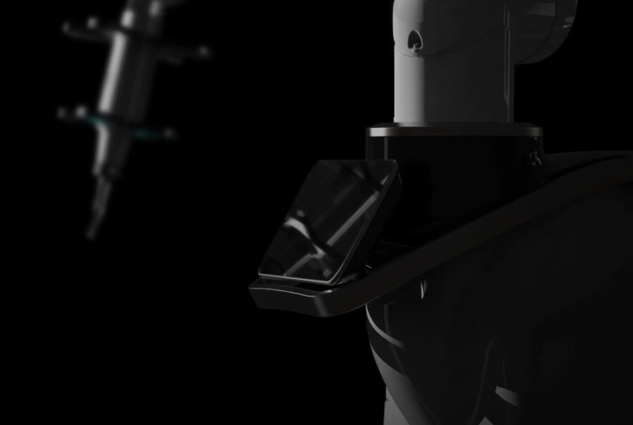 Image montrant le bras robotique de Lupin Dental.