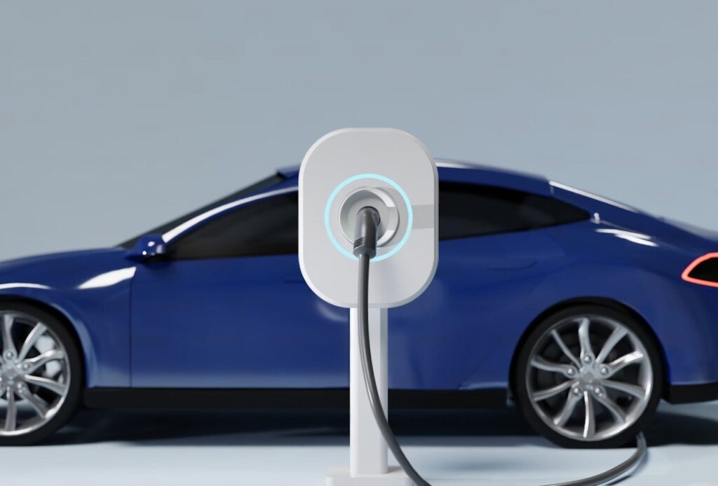 Image montrant une borne de recharge.