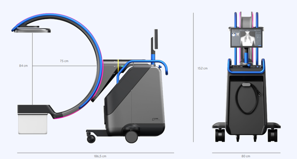 C-arm, équipement de radiologie conçu par Kickmaker.